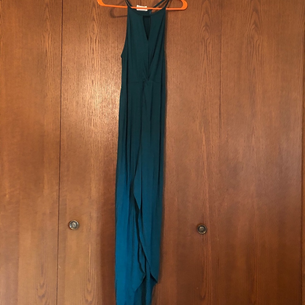 Used like new Emerald green high low dress size M